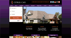 Desktop Screenshot of citruscafe.com