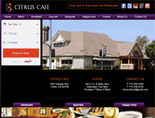 Tablet Screenshot of citruscafe.com